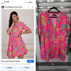 Pink Floral Jaco Dress